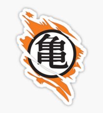 Goku Kame Symbol Ripped Design Sticker