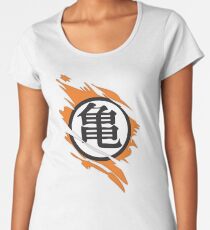 Goku Kame Symbol Ripped Design Women's Premium T-Shirt