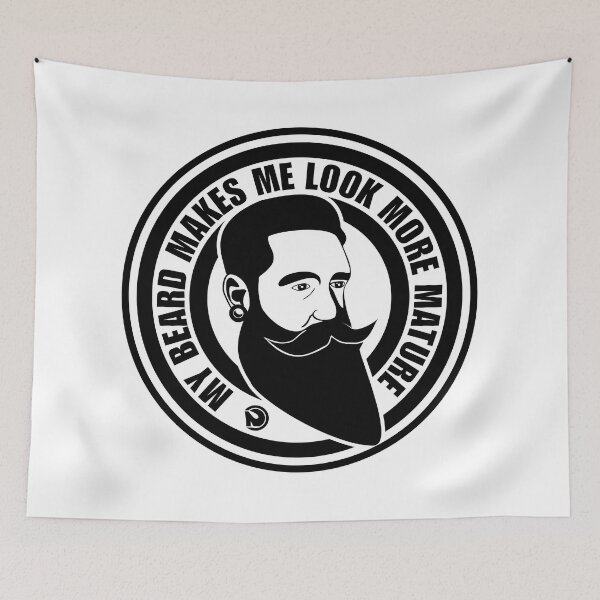 Item preview, My beard makes me look more mature designed and sold by netrok.