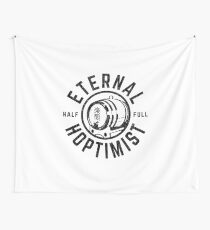 ETERNAL HOPTIMIST Half Full Keg Wall Tapestry