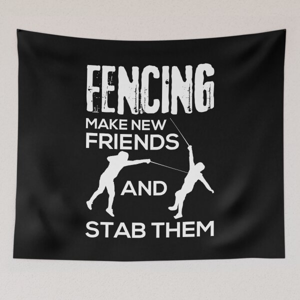 Item preview, Fencing Make New Friends And Stab Them T-Shirt Fencer Gift designed and sold by Anumber1.