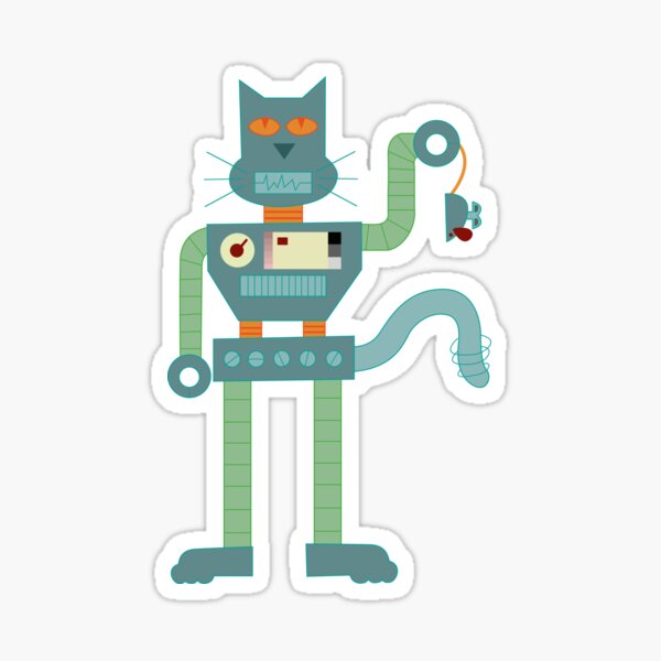 Item preview,  Cat Robot With Mouse Great Fashion T-Shirt designed and sold by Oles Bielienkyi.