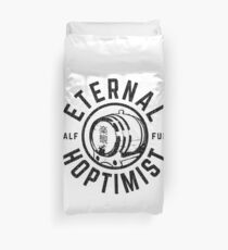 ETERNAL HOPTIMIST Half Full Keg Duvet Cover