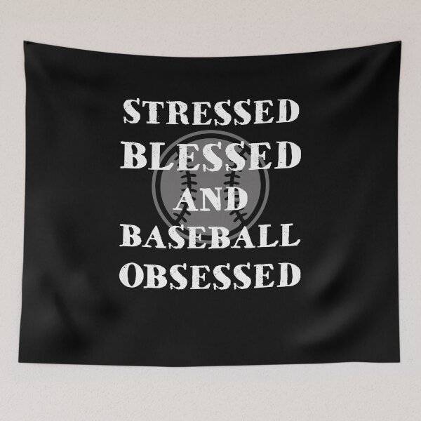 Item preview, Stressed Blessed And Baseball Obsessed T-Shirt Baseball Gift designed and sold by Anumber1.