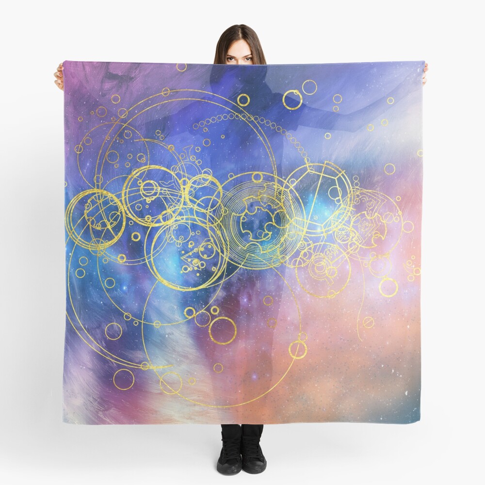 Time Lord Writing (13th Doctor Jodie Whittaker ) Scarf