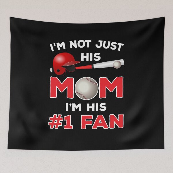 Item preview, Womens I'm Not Just His Mom Fan T-Shirt Mom Baseball Gift designed and sold by Anumber1.