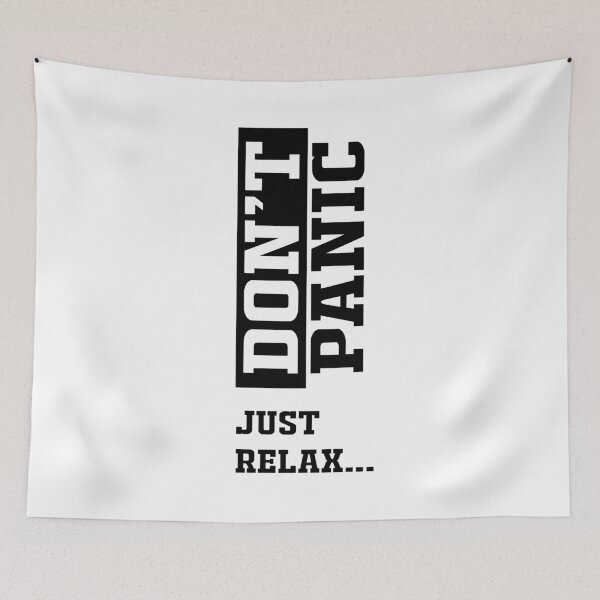 Item preview, Don't Panic Just Relax Great Fashion T-Shirt designed and sold by Oles Bielienkyi.