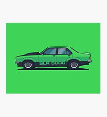 SLR 5000 Car - Side Green Photographic Print