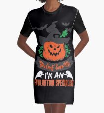 Halloween T-Shirts & Gifts: You Can't Scare Me I'm an Evaluation Specialist Graphic T-Shirt Dress