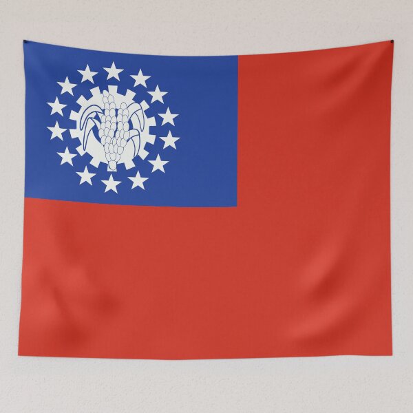 Item preview, Myanmar Flag designed and sold by YaelleDark.