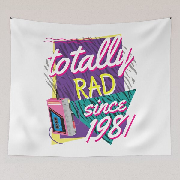 Item preview, Totally Rad 80s Throwback 1981 designed and sold by augenpulver.