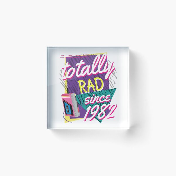 Aperçu de l'œuvre Totally Rad 80s Throwback 1982 créée et vendue par augenpulver.