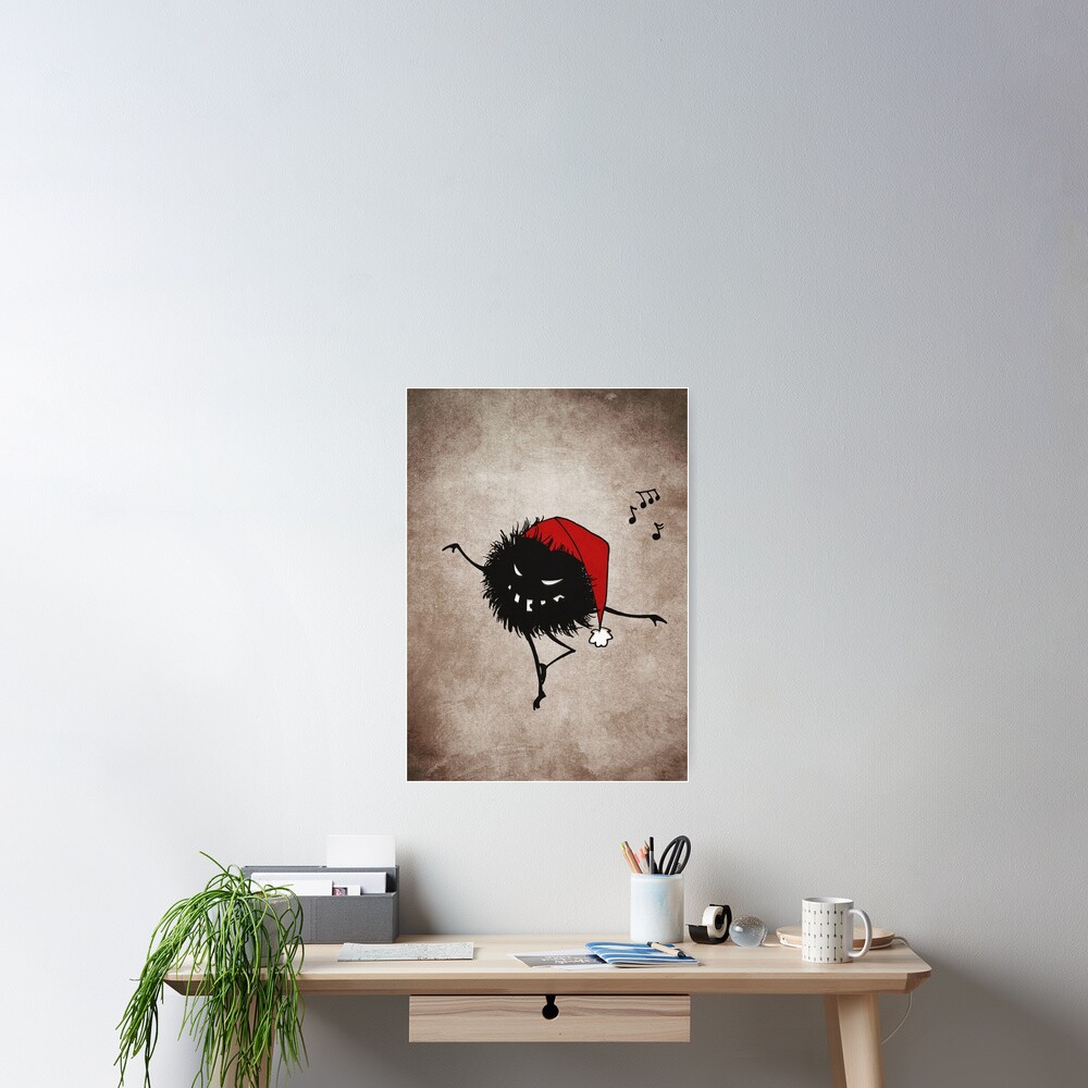 Dark Evil Christmas Bug Poster