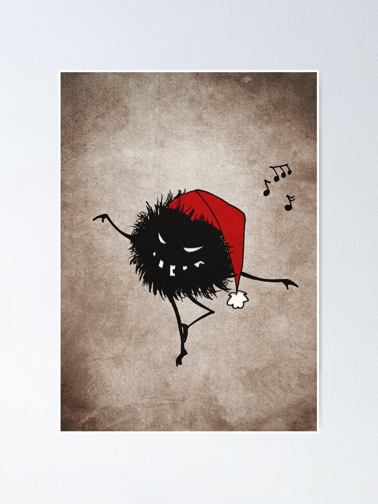 Alternate view of Dark Evil Christmas Bug Poster