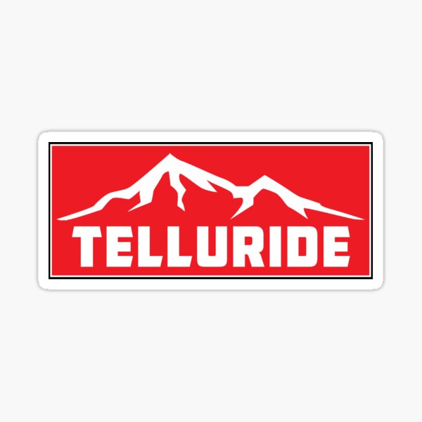 Artikel-Vorschau von Skifahren Telluride Colorado Ski Snowboarding, designt und verkauft von DESTINATIONS DECAL.