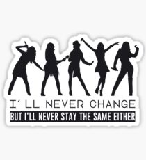 Taylor Swift - I'll never change (Black Version) Sticker