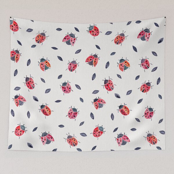 Item preview, Lucky Ladybugs & Black Leaves designed and sold by Cat Coquillette.