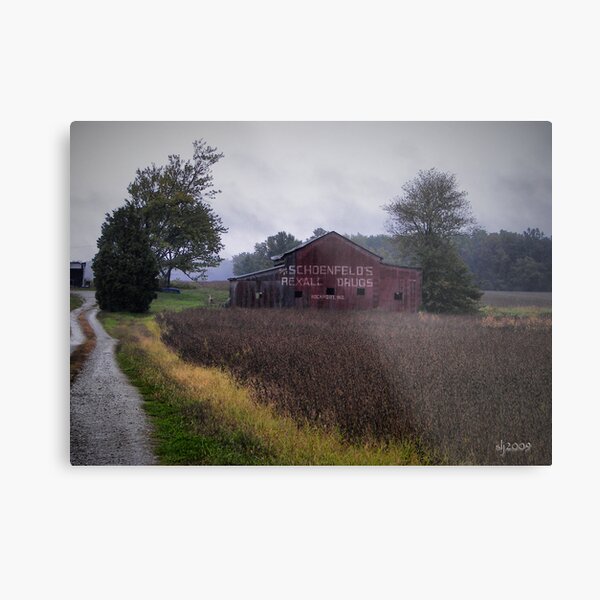 Old barn Ad Metal Print