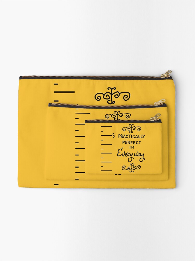 Alternate view of practically perfect Zipper Pouch