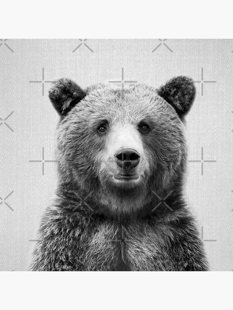 Grizzlybär - Black & White von galdesign