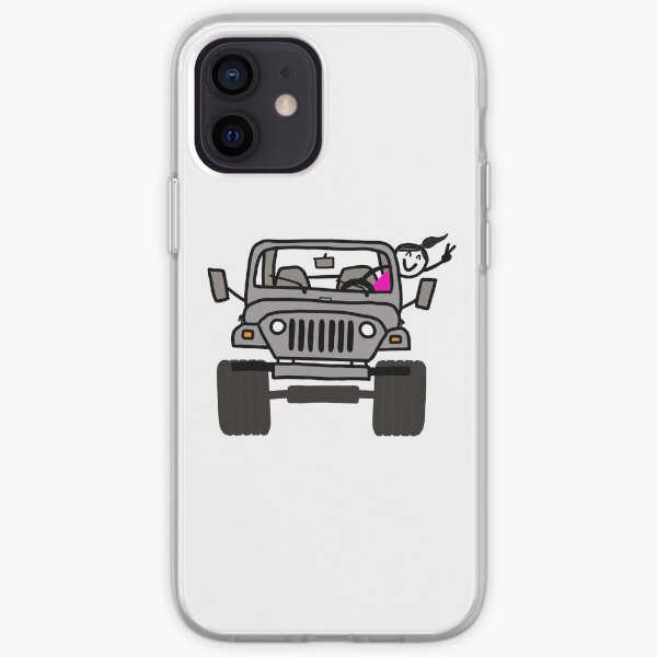 Jeep Wave Gray (Grey) - Girl iPhone Soft Case