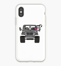 Vinilo o funda para iPhone Jeep Wave Grey (Gris) - Chica