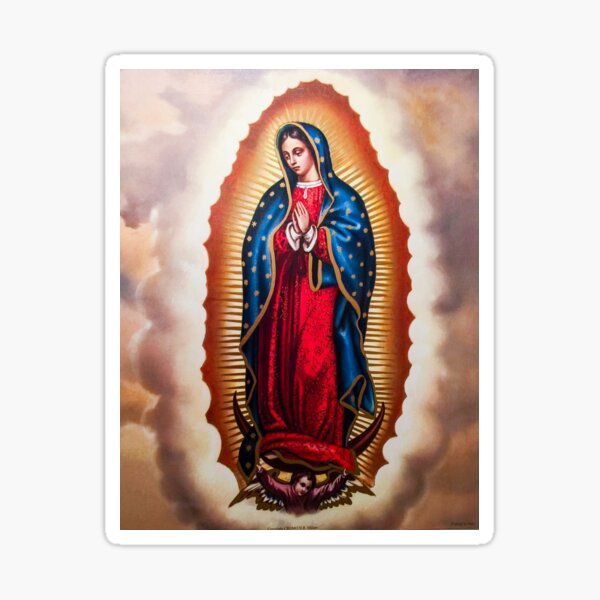 VIRGENCITA MORENA VIRGEN DE GUADALUPE STICKER DECAL CALCOMANIA DE VINILO 18