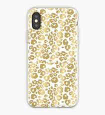 Gold Panter Print iPhone Case