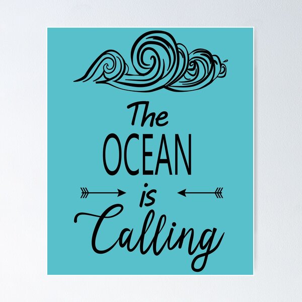 Item preview, The Ocean Is Calling Great Fashion T-Shirt designed and sold by Oles Bielienkyi.