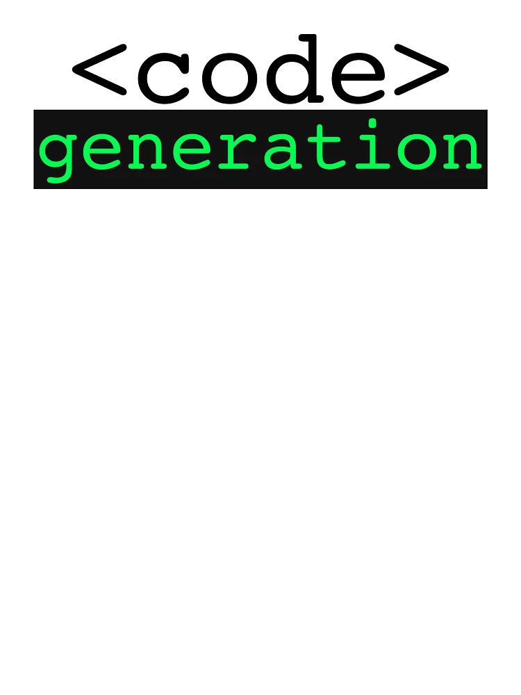 Thumbnail 7 of 7, Oversized T-Shirt, Code Generation designed and sold by KeepOnCoding.