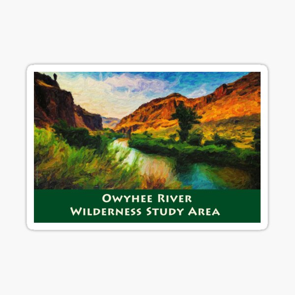 Item preview, Owyhee River Wilderness Study Area designed and sold by Chuck Mountain Poster Art.