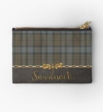 TARTAN LEATHER SASSENACH Studio Pouch