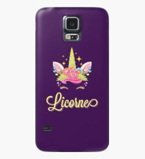 Licorne French Unicorn Case/Skin for Samsung Galaxy