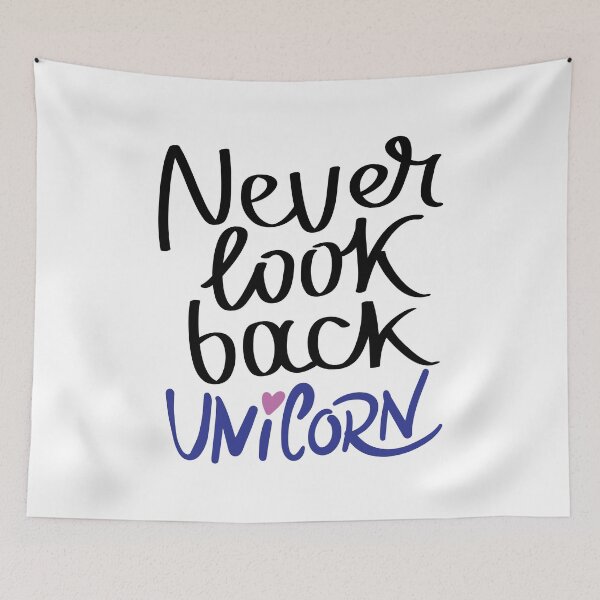 Item preview, Never Look Back Unicorn designed and sold by ProjectX23.