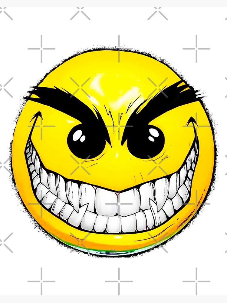 Moment erosie segment Scary Smiley Face Halloween" Art Board Print for Sale by DibbaDesigns |  Redbubble