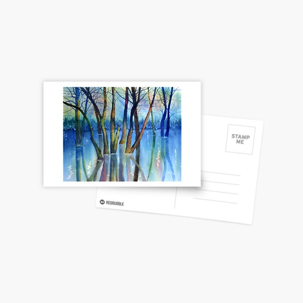 Blue Reflections Postcard