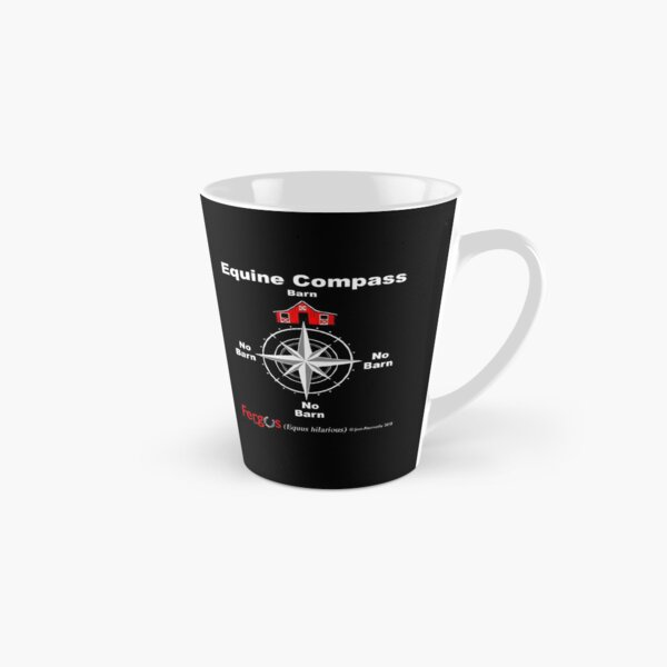 Item preview, Fergus the Horse: Equine Compass (white) designed and sold by Jean Abernethy.