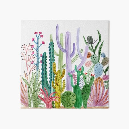 Aperçu de l'œuvre Cactus aquarelle créée et vendue par MarinaSotiriou.
