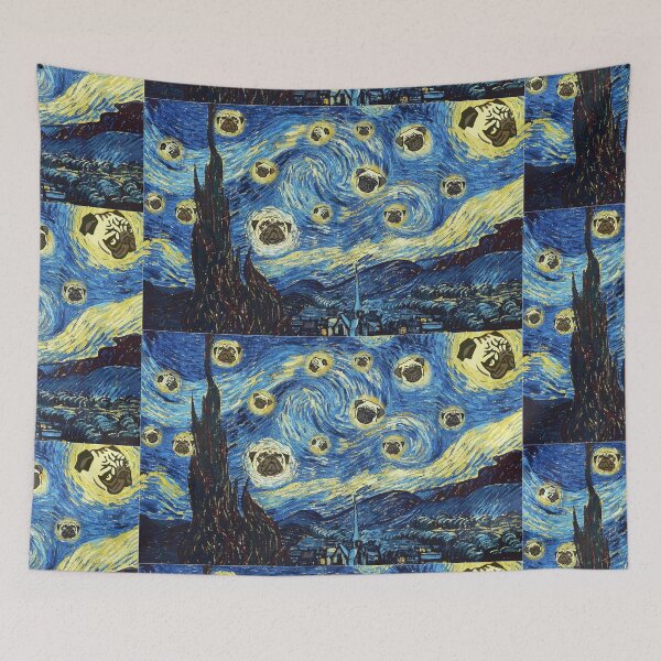 Item preview, pug starry night designed and sold by FandomizedRose.