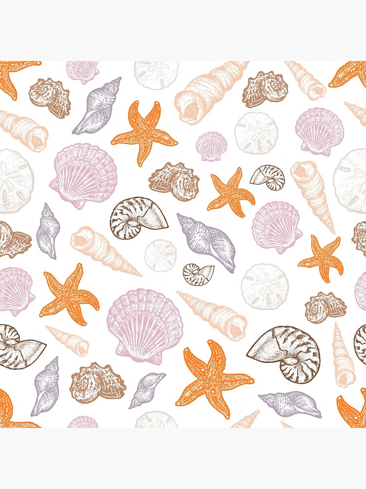 Carte De Vœux Coquillage Imprimer Par Eweglein Redbubble