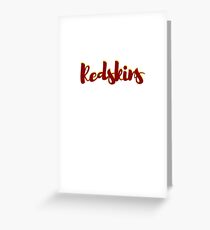 Redskins Greeting Card