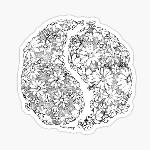 ying yang garden Sticker