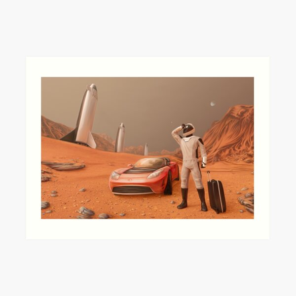 Traveling Starman Art Print