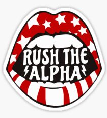 Rush The Alpha Mouth Sticker Sticker