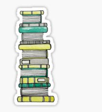 Books in Green and Yellow Sticker