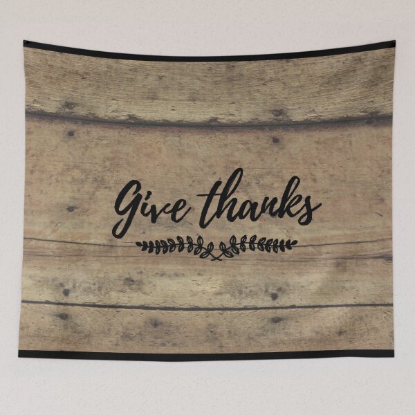 Item preview, Give Thanks on Barnwood designed and sold by cabindog.