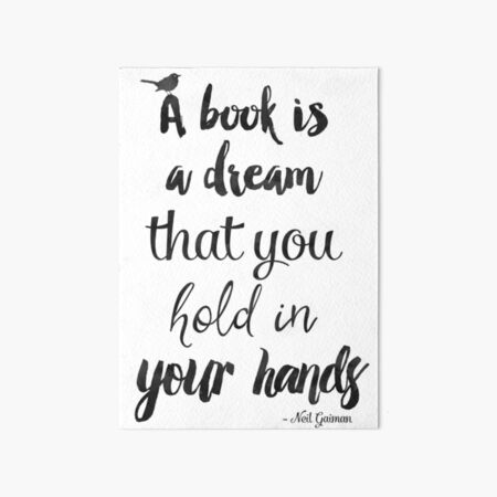 A Book Is A Dream That You Hold In Your Hands NQAY1702002A Leather