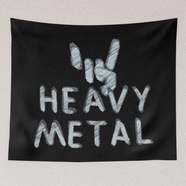 Item preview, HEAVY METAL txt (dark background) designed and sold by tuzlay.