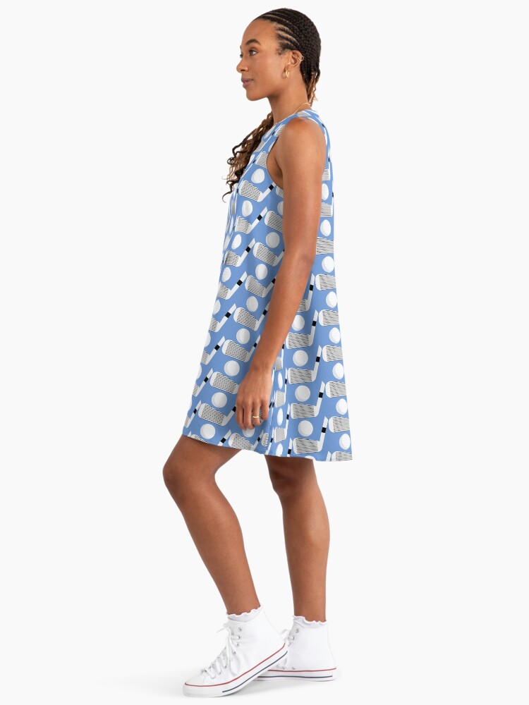 navy blue dress for baby girl Golf Balls and Tees in Green Masters Golf A-Line Dress