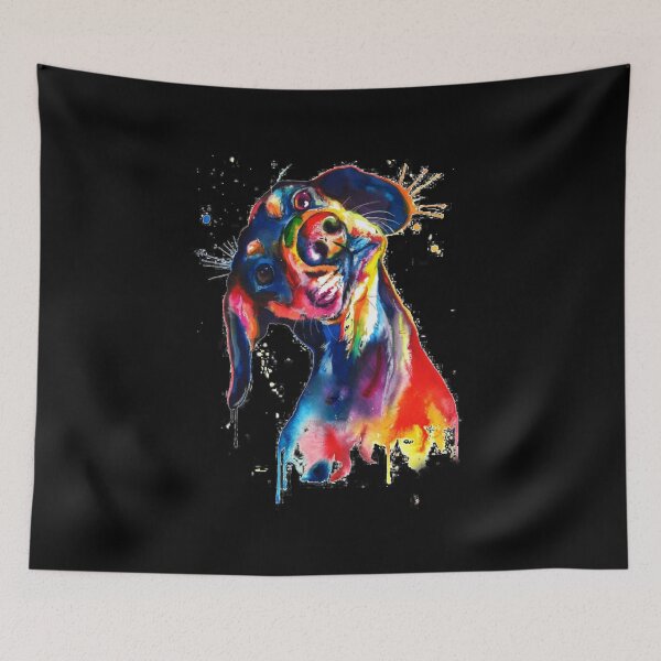 Item preview, Watercolor Weiner Dog - Cute Dachshund Puppy  designed and sold by PrintPress.